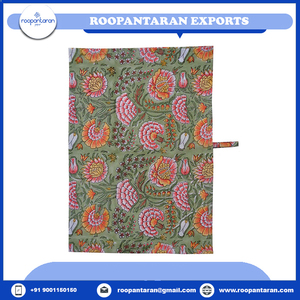 Meilleur prix 100% coton serviette de cuisine classique conceptions modernes exquises bloc à main imprimé 50X70 CMS pour chiffons de nettoyage de Table à thé - Product Image 5