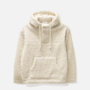 Custom Logo New Winter Men's Thick Pullover Hooded <b>Hoodie</b> Winter Sherpa <b>Fur</b> Hoodies Sweater Customized Design - Product Image 6