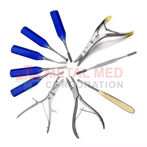 Ensemble d'instruments chirurgicaux pour rhinoplastie, 10 pièces, manuel, acier inoxydable allemand, par Metal Med Corporation - Product Image 3