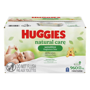 Lingettes pour bébé HUGGIES Simply Clean Fresh Scented, paquet souple (9 paquets, 576 lingettes au total), sans alcool, hypoallergéniques - Product Image 4