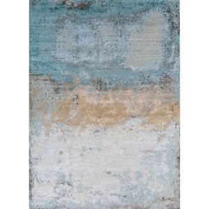 Alfombra Kavi Ivory de Lana y Seda de Bambú Anudada a Mano, Diseño Teoría del Caos, Patrón Abstracto para el Hogar, Pasillo, Rectangular, para Adolescentes, Esk-351 - Product Image 1