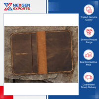 Étui de Passeport en Cuir Véritable de Luxe, Style Moderne, Durable, Multifonction, Anti-RFID, Fermeture Bi-pliante, Personnalisable en Gros