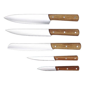 Cuchillo de Cocina de Acero Inoxidable de Alta Calidad con Mango de Madera - Product Image 1