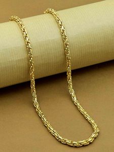 Wholesale <b>14K</b> 18K 24K Micro <b>Gold</b> Plated Byzantine <b>Chain</b>, Fashion <b>Chain</b>, Byzantine Style <b>Chain</b>, <b>Gold</b> Plated <b>Chain</b>, Everyday Wear. - Product Image 2