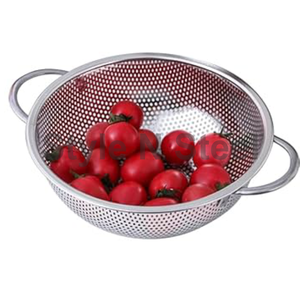 Passoire Jali en acier inoxydable Passoire ovale avec poignée et pieds Grande taille en acier inoxydable de haute qualité au prix de gros - Product Image 3