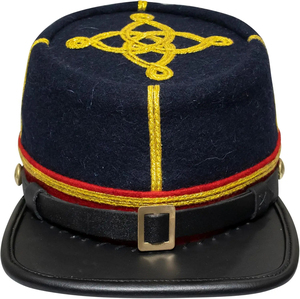 Reproducción de gorra Kepi francesa de caballería con bordado dorado, todas las tallas, sombreros Bummers, precio económico, diseño personalizado OEM, venta al por mayor - Product Image 1