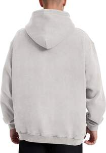 Otoño Streetwear Sudaderas con capucha Diseño forrado Logotipo frontal Impresión de pantalla de seda Digital Tie-Dye Lavado ácido Técnicas de lavado Sólido con capucha - Product Image 2