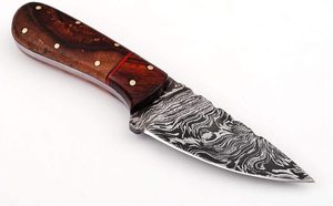 ZACSM Sk16 Customizable Damascus Steel Fixed Blade <b>Knife</b> with Wood Handle Hunting Camping Outdoor Industrial Use OEM Available - Product Image 4
