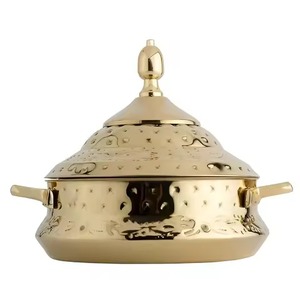 Elegante Calentador de Comida para Fiestas con Perilla de Diseño Esmaltado, Olla Caliente de Metal, Cazuela para Buffet, Bodas y Servicio en Hoteles - Product Image 6