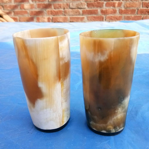 Meilleure qualité de coupe en corne de bœuf véritable faite à la main / Verre - Product Image 5