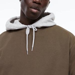 Best Quality Men's <b>White</b> Hoodie 100% Cotton Double Layer Winter <b>Top</b> Product Basics Cotton Blend at a Reasonable Price - Product Image 5