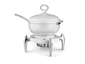 ที่มีคุณภาพพรีเมี่ยมแฟชั่นใหม่รอบสีดำจาน Chafing กับนักออกแบบ Chafer ยืนสำหรับร้านอาหารและโรงแรมใช้ - Product Image 2