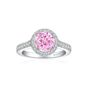 925 solide cadeau de mariage concepteur meilleure qualité bijoux 925 en argent Sterling à la main pierre précieuse Quartz rose avec bague en topaze blanche - Product Image 1