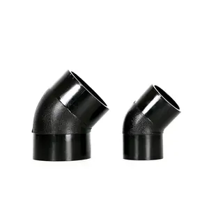 Cheap price - 100% new material PE100 HDPE pipe fittings socket 90 degree elbow