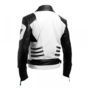 Blouson de moto en cuir véritable de mouton/vache de haute qualité 2026 pour homme, col montant, grande taille, hiver, décontracté, fermeture éclair, vente en gros, teint - Product Image 4