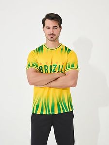 เสื้อฟุตบอลกันความชื้นแบบสวมเร็วแห้งเร็ววัสดุสัมผัสนุ่มทำเพื่อความสบายและความทนทานในระหว่างเล่นกีฬา - Product Image 6