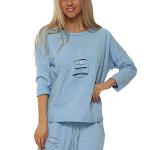 Conjunto Deportivo de Dos Piezas para Mujer, Estilo Vintage, Sudadera y Pantalones Deportivos Lavados, Moda Urbana Informal, Precios al por Mayor - Product Image 6