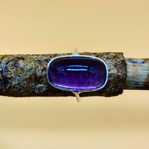 Anillo de Plata de Ley 925 de estilo bohemio, corte de pera amatista artesanal a la moda para fiesta de boda, joyería al por mayor - Product Image 5