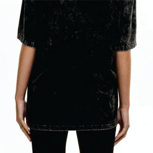 เสื้อยืดโอเวอร์ไซส์แนวสตรีทฮิปฮอปผ้าฝ้าย100% ปล่อยว่างว่างแบบไม่มีกรดสำหรับทุกเพศเสื้อยืดวินเทจออกแบบได้ตามต้องการ - Product Image 6