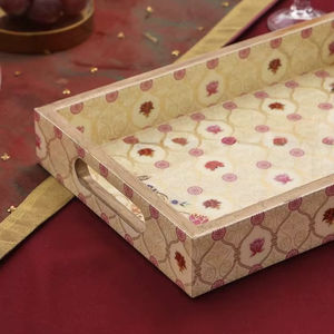 Plateau de service en bois MDF avec revêtement émaillé, design, hôtels et restaurants, articles de cuisine, plateau de table, haute qualité - Product Image 1