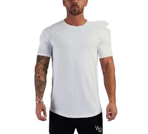 Promoción de fábrica de camisetas de poliéster 100% para hombres, camiseta teñida de corte holgado con soporte de logotipo personalizado ligero de secado rápido para hombres - Product Image 1
