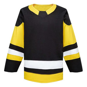 Maillot de hockey sur glace personnalisé respirant de haute qualité avec logo imprimé, uniforme d'équipe de hockey sur glace en gros OEM, 100 % polyester, vente chaude - Product Image 3