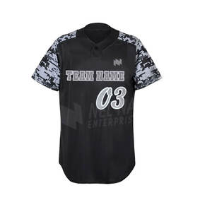 Diseño personalizado 100% Poliéster Uniforme de béisbol Transpirable Ropa deportiva de secado rápido Precio bajo Conjuntos de secado rápido - Product Image 2