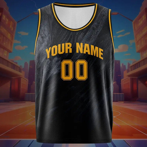 Nouvel arrivage : Ensemble de maillot et short de basketball pour adulte, en maille respirante, personnalisable, réversible, OEM, grandes tailles, technique de sublimation - Product Image 4