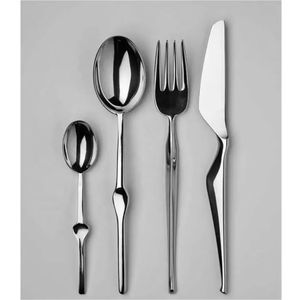 Ensemble de couverts avec boîte 304 acier inoxydable manche en incrustation d'os ensemble de couverts Restaurant mariage vente chaude bas quantité minimale de commande ensemble de couverts - Product Image 2