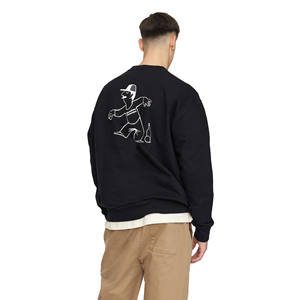 Service OEM en gros – Sweat-shirt polaire à col rond coupe classique pour homme, avec logo personnalisé brodé ou imprimé, anti-rétrécissement - Product Image 4