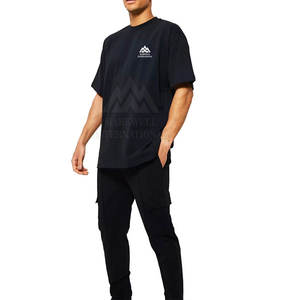 <b>Summer</b> Wear Best Fabric Low MOQ <b>Men</b> T <b>Shirt</b> And Trouser Set New Half Sleeve Outwear Fashion Trendy Look T <b>Shirt</b> And Trouser Set - Product Image 1