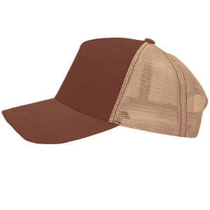 Vente en gros de chapeau classique de papa à 5 panneaux personnalisé en toile de coton beige avec logo brodé de haute qualité pour l'extérieur personnalisable - Product Image 1