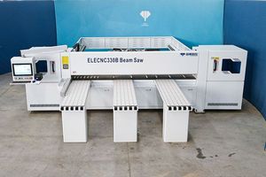 ELECNC280 Scie à ruban horizontale <span class=keywords><strong>pour</strong></span> le travail du bois Scie automatique <span class=keywords><strong>pour</strong></span> <span class=keywords><strong>ordinateur</strong></span> Ligne de production de meubles à panneaux - Product Image 3