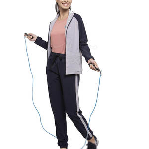 Survêtement de sport à la mode avec deux pièces Design coordonné Survêtement de sport respirant avec pantalon à coupe réglable - Product Image 3