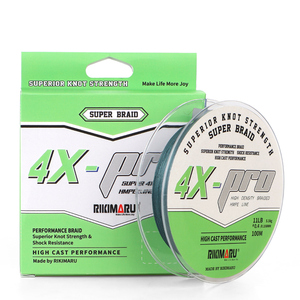 Rikimaru X4pro 100m 4 brins HUWMPE professionnel <span class=keywords><strong>tresse</strong></span> ligne de pêche mince Compact haute densité chaîne de pêche <span class=keywords><strong>pour</strong></span> la <span class=keywords><strong>truite</strong></span> - Product Image 1
