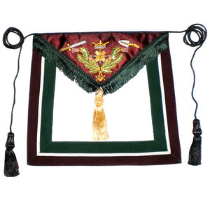 2025 AASR 12e degré ceinture en cuir brodé Type d'insigne à coudre - Product Image 3