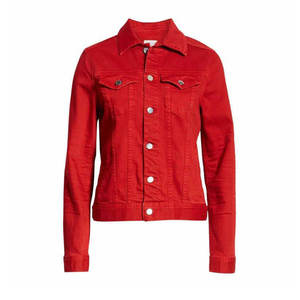 Chaqueta Vaquera para Mujer con Cuello Camisero, Chaqueta Vaquera para Mujer de Talla Grande, Chaqueta Vaquera para Mujer para Uso en Exteriores - Product Image 1