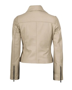 Chaqueta de Motocicleta de Cuero Genuino para Mujer, a la Moda, de Alta Calidad, Impermeable, con Forro de Algodón de Secado Rápido, Oferta 2025 - Product Image 2