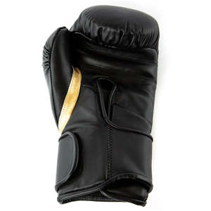 Gants de boxe en cuir de vache véritable de qualité supérieure, fabriqués en usine au Pakistan, avec sangle noire, pour l'entraînement en club CP-BG-10 - Product Image 2