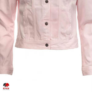 Chaqueta Vaquera Clásica para Mujer con Tela de Algodón Premium, Color Sólido y Durabilidad Prolongada - Product Image 5