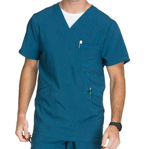 Fabricant d'uniformes médicaux pour hommes, uniformes de clinique, uniformes de salon de beauté, ensembles de blouses médicales pour infirmiers, avec plusieurs poches et col en V - Product Image 3