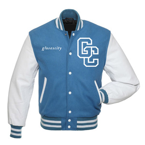 Vente en Gros de GANTS Ville Logo Personnalisé Haute Qualité Vintage Letterman Streetwear Grande Taille Broderie Baseball Varsity Veste pour Hommes - Product Image 6