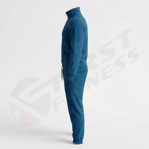 Ensemble de survêtement polaire deux pièces à capuche pour homme, léger et respirant, idéal pour la course en extérieur et la séchage rapide – Collection Automne Hiver - Product Image 3