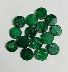 ขายส่งพลอยอะเวนจูรีนสีเขียวลูกปัดเหรียญทรงกลม Aventurine Cabochon เรียบ6-7มม.-เส้นใย37ซม.-สินค้า - Product Image 2