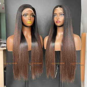 Brun Pointe Os Droite Perruque Dentelle Fermeture Raw Vietnamien Extensions de Cheveux Humains Usine Prix de Gros - Product Image 6