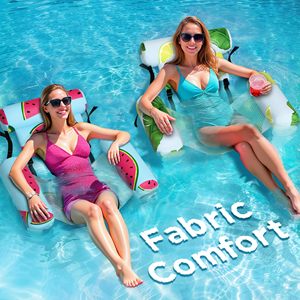 Best Selling Fruit <b>Inflatable</b> Pool Float Chairs Heavy Duty Fabric Floating Hammock Seat Adult 2 Pack Pool Lounger Lake <b>Raft</b> Toy - Product Image 1