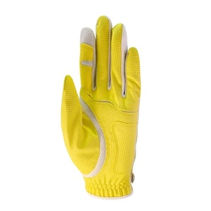 Alta calidad antideslizante gran sensación flexibilidad durabilidad transpirable deportes al aire libre blanco y amarillo Color Cabretta GUANTES DE Golf - Product Image 2