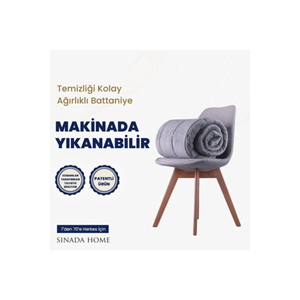 ผ้าห่มถ่วงน้ำหนักหินก้อนเดียวขนาด8กก. 155x215ผ้าฝ้าย100% ใช้ได้4ฤดู - Product Image 6