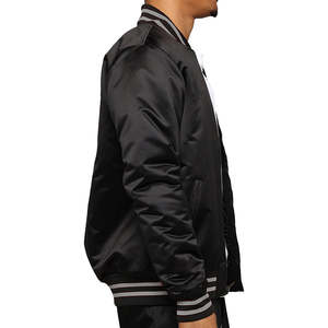 Vestes d'hiver d'université pour hommes de grande taille veste de baseball respirante et coupe-vent avec logo personnalisé en gros - Product Image 4