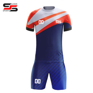 Uniformes de Fútbol Personalizados para Adultos de Verano, Uniformes de Poliéster de Secado Rápido para Entrenamiento y Competición, Impresión de Nombres Unisex, Características del Equipo - Product Image 1
